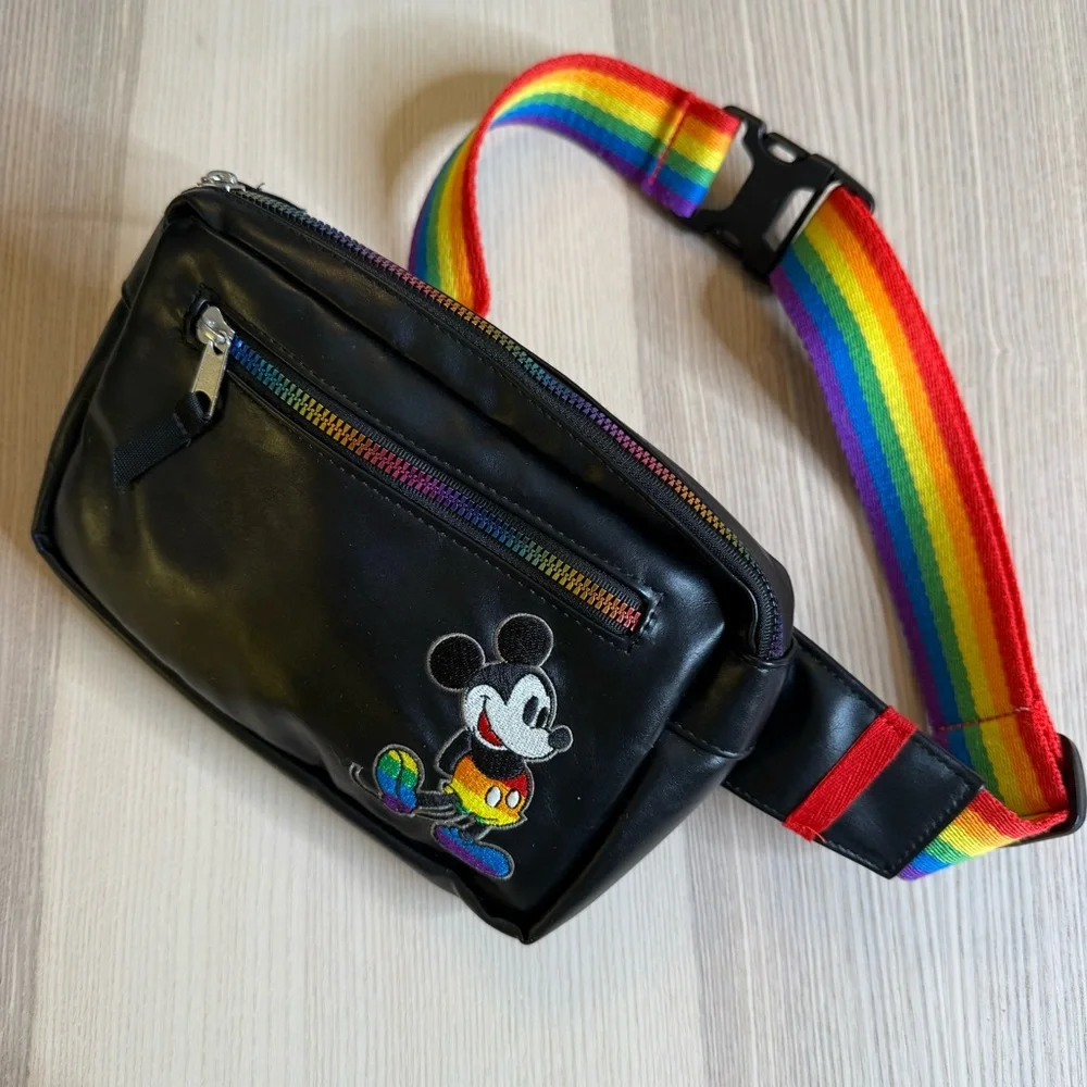 Disney Rainbow Mickey Belt Bag